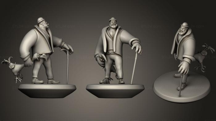 Figurines heroes, monsters and demons (Mr Hyde, STKM_1025) 3D models for cnc